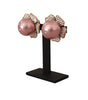 Dolce & Gabbana Elegant Floral Crystal Pearl Clip-On Earrings