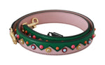Dolce & Gabbana Élégante bandoulière en cuir multicolore
