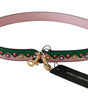 Dolce & Gabbana Élégante bandoulière en cuir multicolore