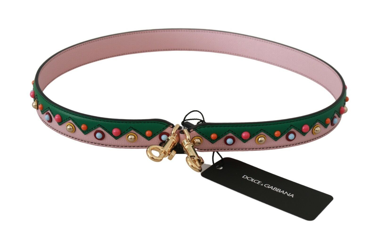 Dolce & Gabbana Élégante bandoulière en cuir multicolore