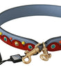 Dolce & Gabbana Élégante bandoulière en cuir multicolore