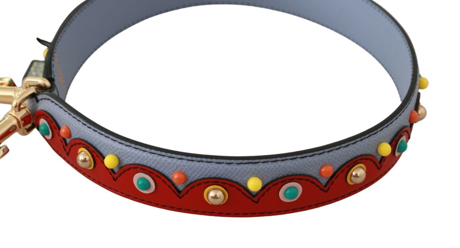 Dolce & Gabbana Élégante bandoulière en cuir multicolore
