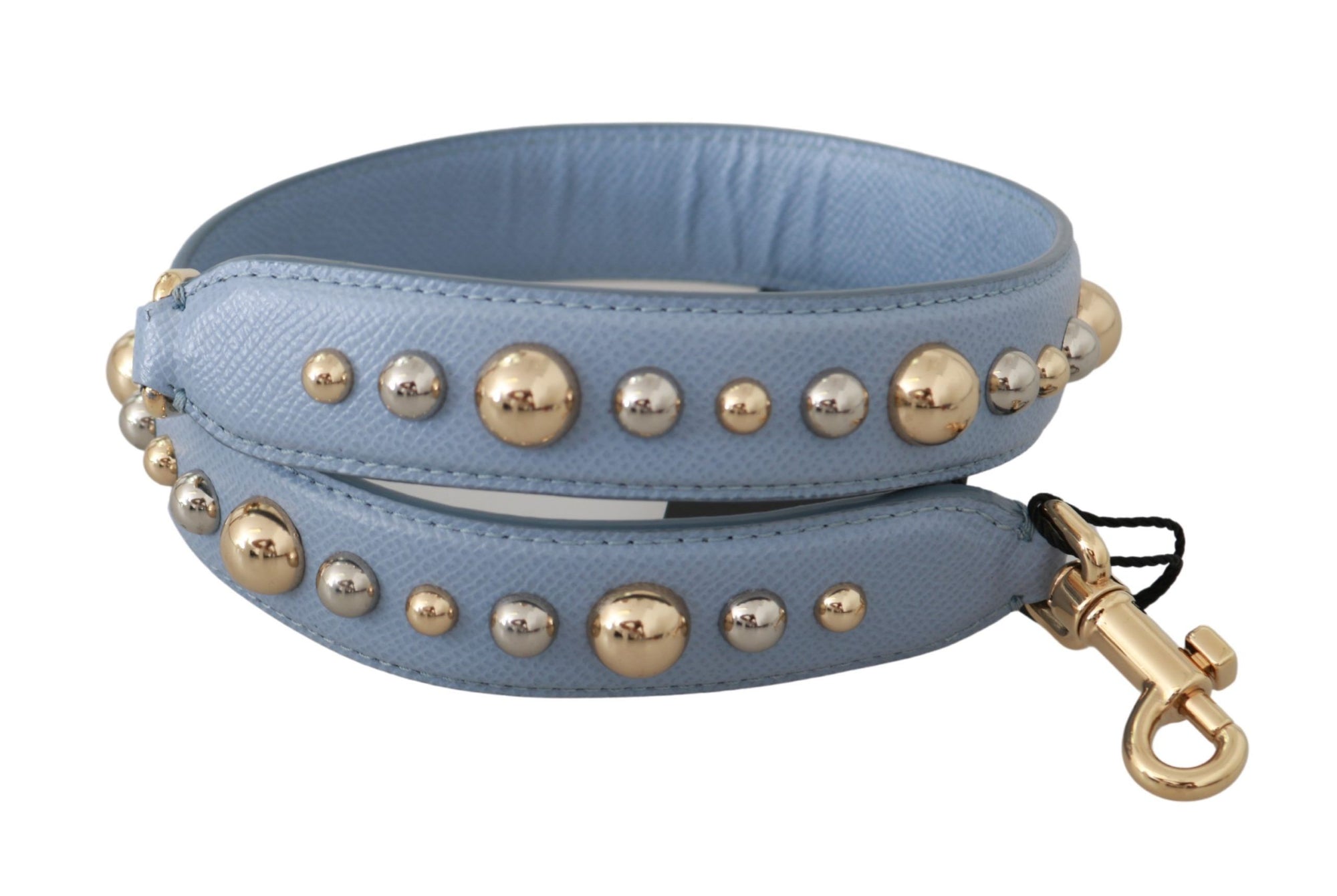 Dolce & Gabbana Élégante bandoulière en cuir bleu