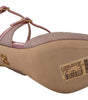 Dolce & Gabbana Pink Glittered Strappy Sandals Mary Jane Shoes