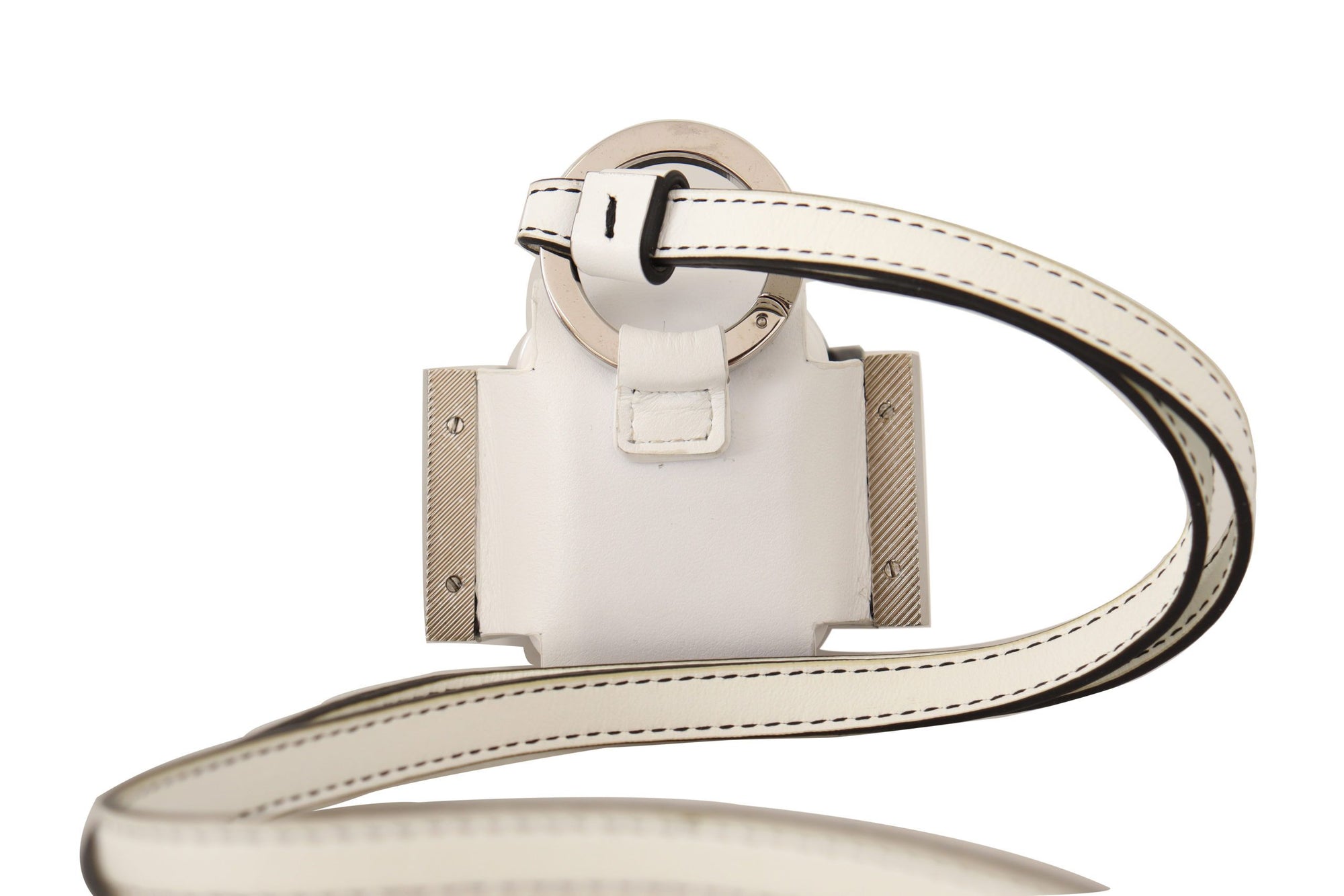 Étui en cuir Dolce & Gabbana Chic pour Airpods, monochrome