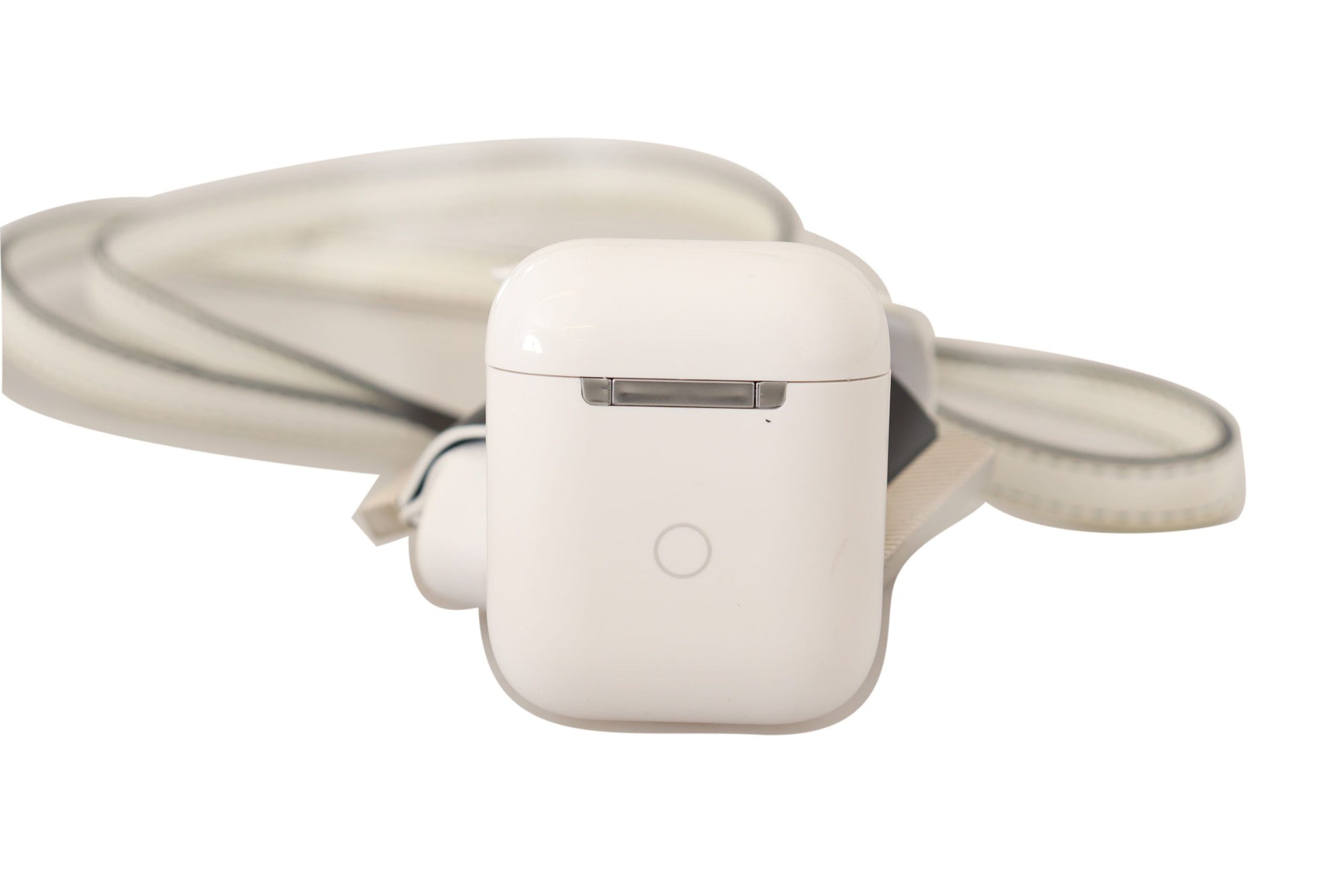 Étui en cuir Dolce & Gabbana Chic pour Airpods, monochrome