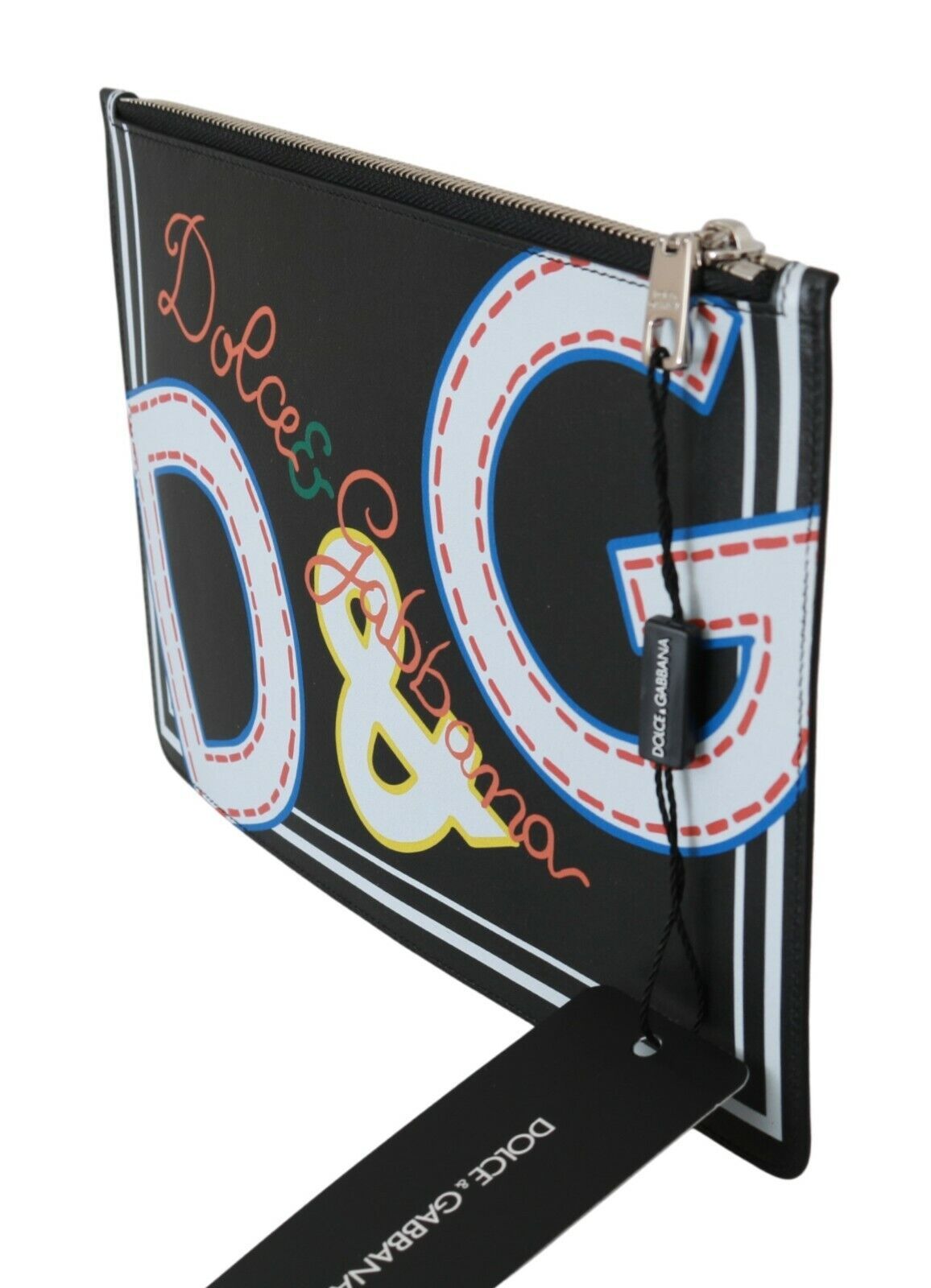 Portefeuille élégant en cuir noir Dolce & Gabbana