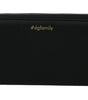 Portefeuille zippé élégant en cuir noir Dolce & Gabbana