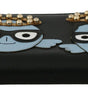 Portefeuille zippé élégant en cuir noir Dolce & Gabbana