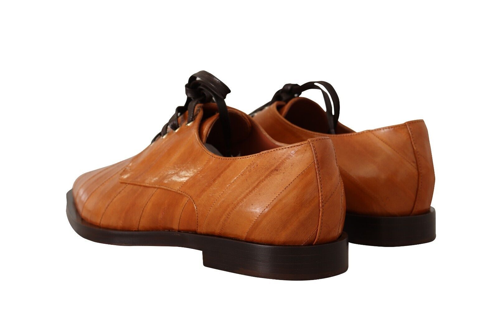 Dolce & Gabbana Élégantes ballerines à lacets en cuir d'anguille