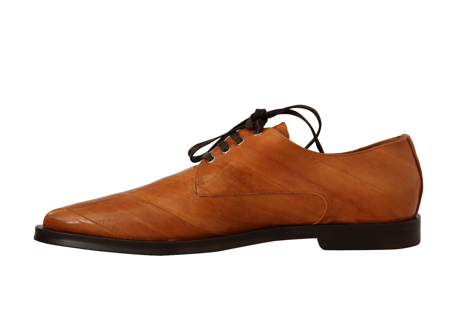 Dolce & Gabbana Élégantes ballerines à lacets en cuir d'anguille