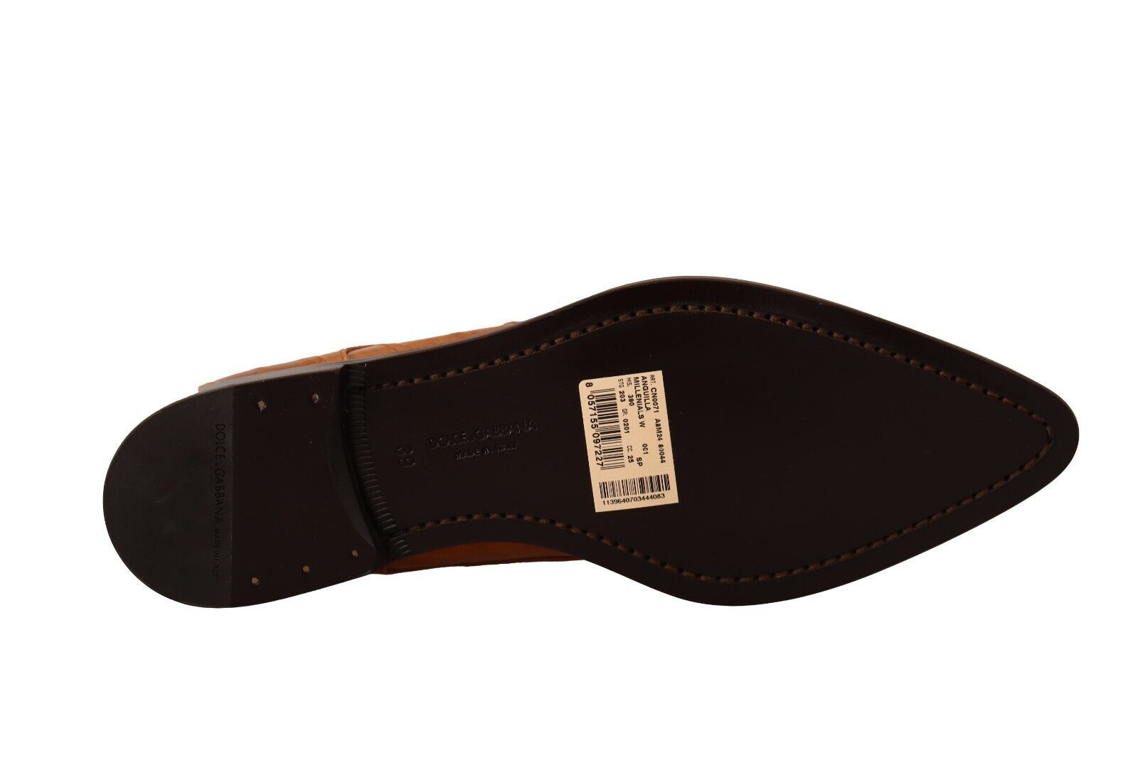 Dolce & Gabbana Élégantes ballerines à lacets en cuir d'anguille