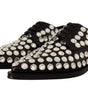 Ballerines habillées en cuir ornées de cristaux Dolce & Gabbana