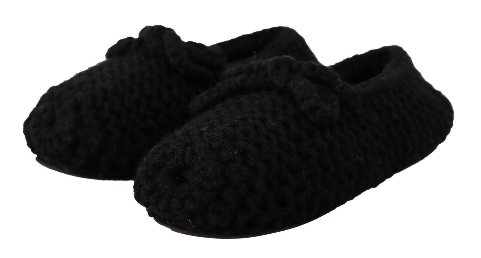 Ballerines élégantes en laine noire Dolce & Gabbana