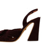 Sandales à talons en daim violet élégantes Dolce &amp; Gabbana