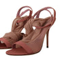 Sandales à talons et bride cheville roses élégantes Dolce &amp; Gabbana