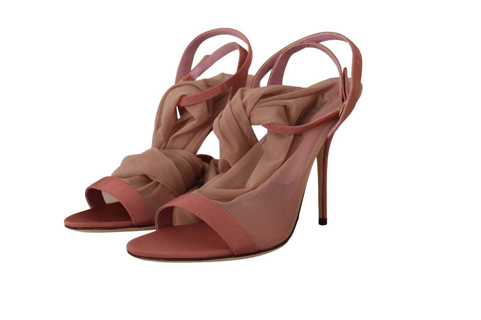 Sandales à talons et bride cheville roses élégantes Dolce &amp; Gabbana
