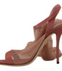 Sandales à talons et bride cheville roses élégantes Dolce &amp; Gabbana