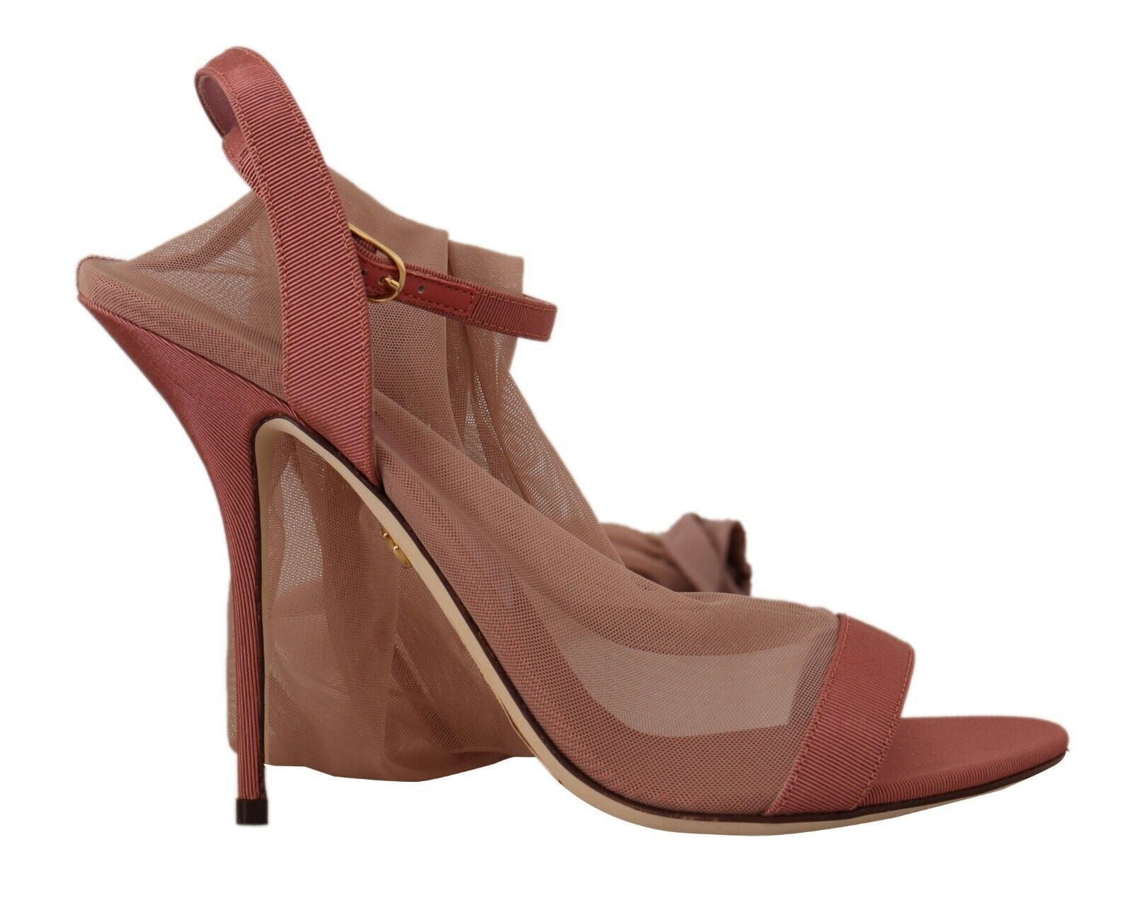 Sandales à talons et bride cheville roses élégantes Dolce &amp; Gabbana