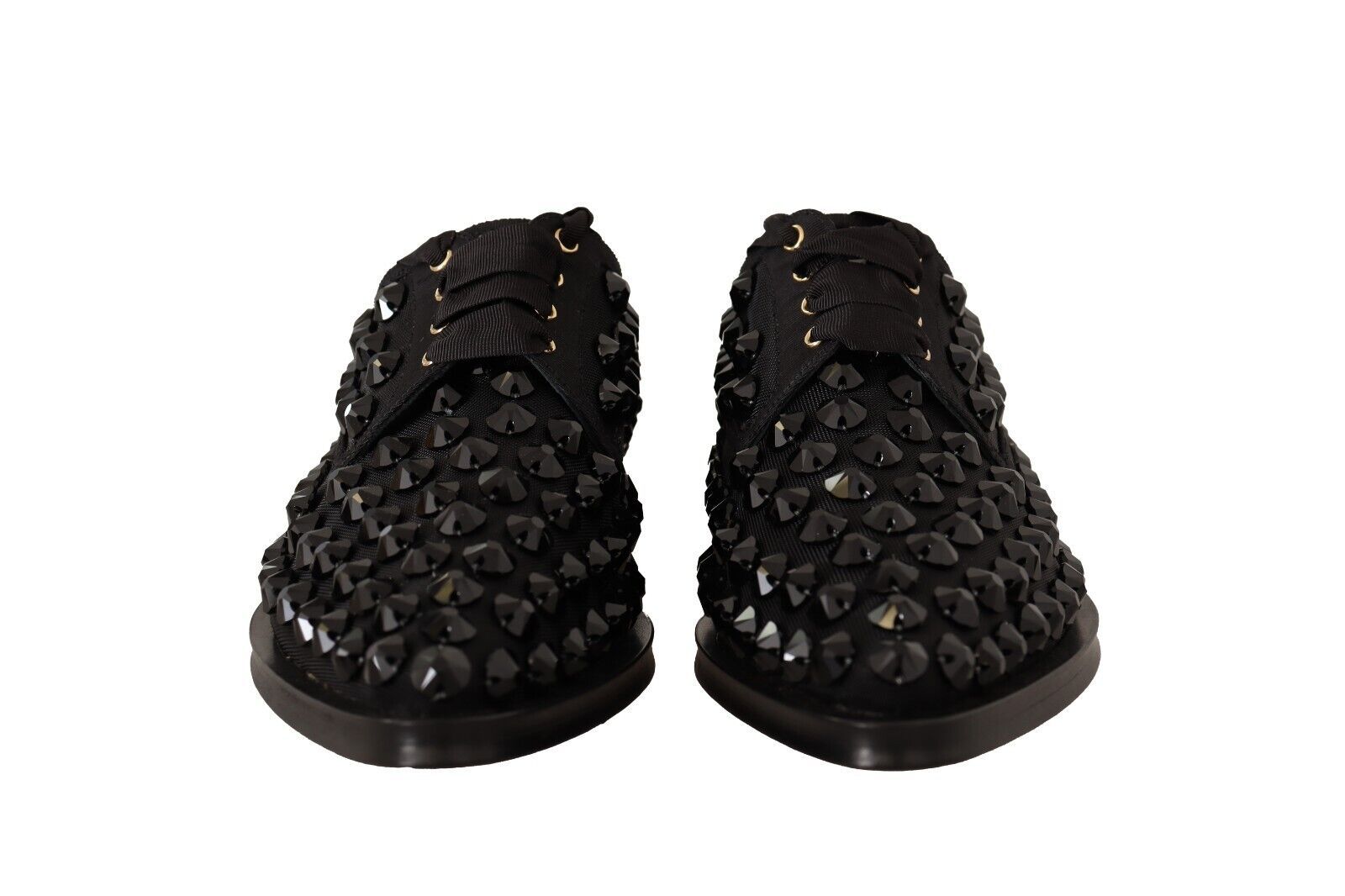 Dolce & Gabbana Élégantes ballerines à lacets en gros-grain ornées de bijoux