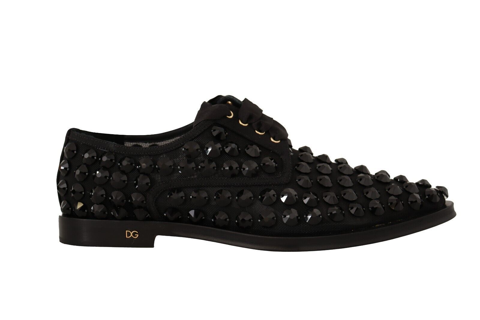 Dolce & Gabbana Élégantes ballerines à lacets en gros-grain ornées de bijoux