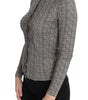 Dolce & Gabbana Elegant Black and White Wool Cardigan