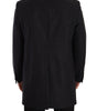 Dolce & Gabbana Dark Gray Wool Over Trench Coat Men Jacket