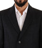 Dolce & Gabbana Dark Gray Wool Over Trench Coat Men Jacket