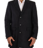 Dolce & Gabbana Dark Gray Wool Over Trench Coat Men Jacket