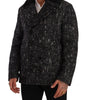 Dolce & Gabbana Black Wool Double Breasted Coat Men Jacket