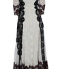 Dolce & Gabbana White Floral Lace Full Length Gown Dress