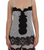 Dolce &amp; Gabbana Elegant Floral Lace Silk Chemise