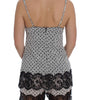 Dolce &amp; Gabbana Elegant Floral Lace Silk Chemise