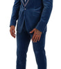 Costume slim bleu élégant en velours Dolce &amp; Gabbana