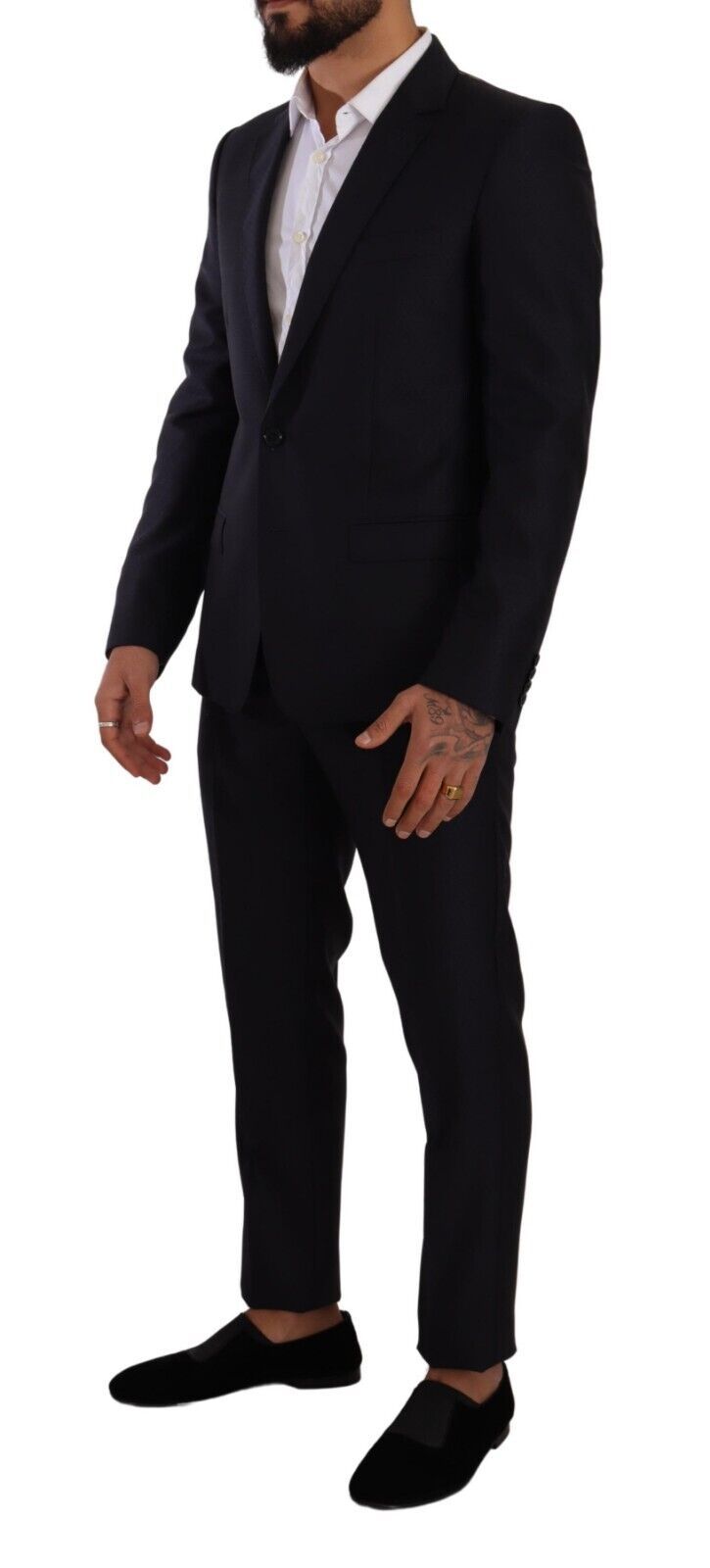 Costume homme élégant coupe slim Dolce &amp; Gabbana en laine, soie et cachemire