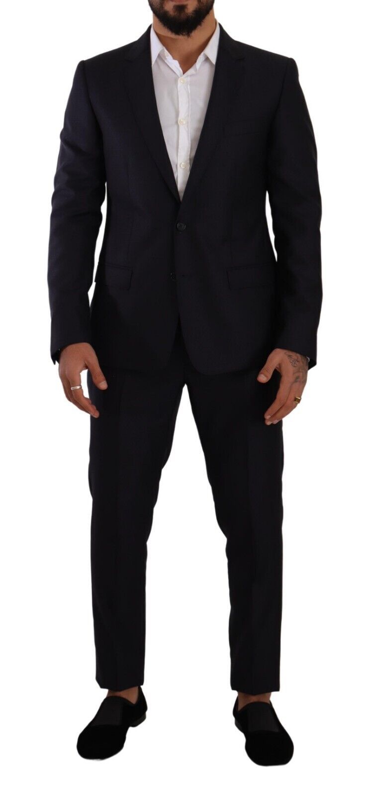 Costume homme élégant coupe slim Dolce &amp; Gabbana en laine, soie et cachemire