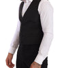Dolce & Gabbana Gray Silk Slim Fit Waistcoat Formal Vest