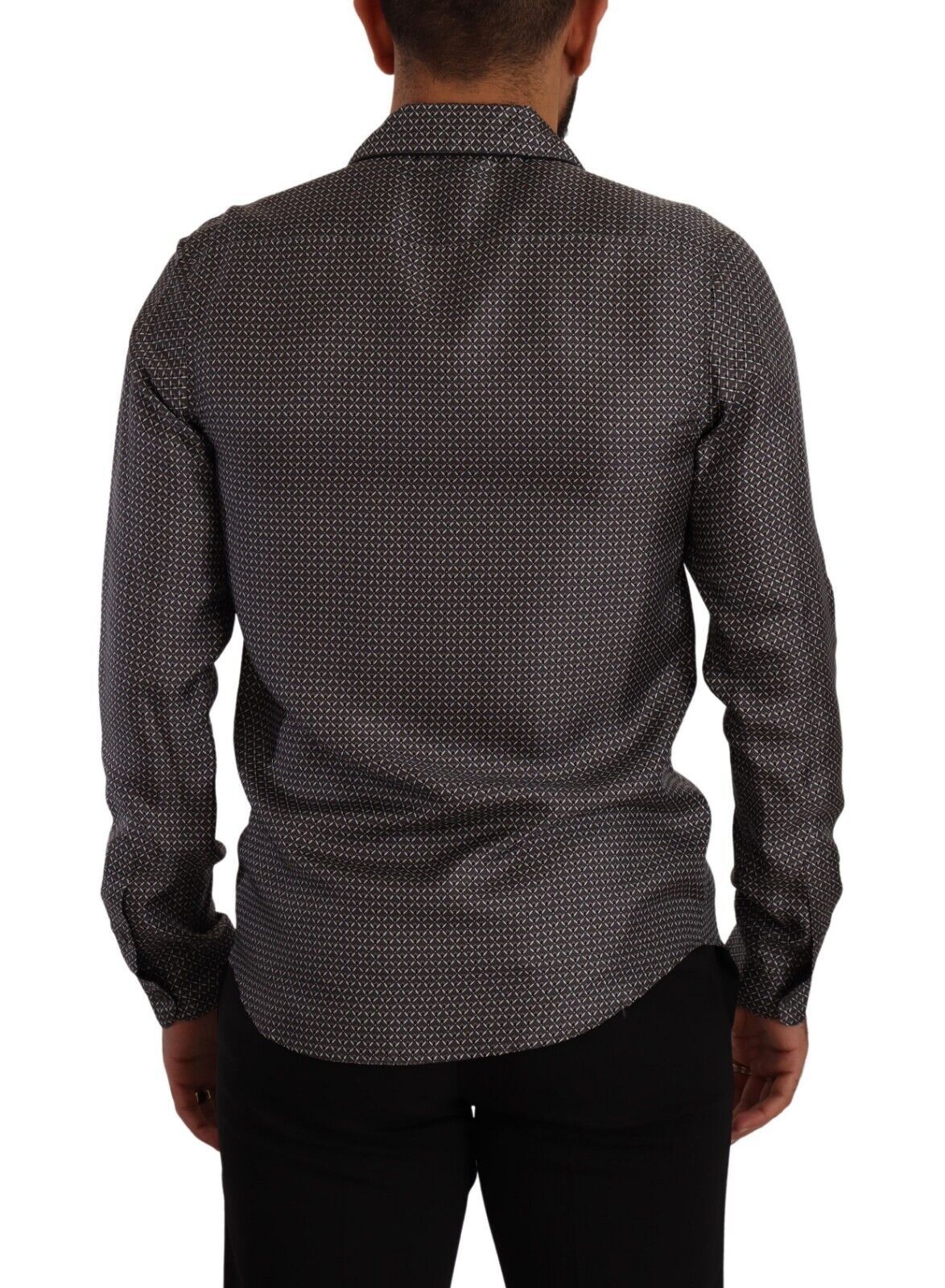 Chemise boutonnée élégante en soie Dolce & Gabbana