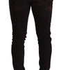 Dolce & Gabbana Brown Distressed Slim Fit Skinny Denim Jeans