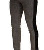 Dolce & Gabbana Gray Wash Crown Embellished Skinny Denim Jeans