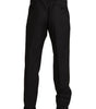 Dolce & Gabbana Gray Wool Formal Tuxedo Trouser Dress Pants