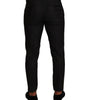 Dolce & Gabbana Gray Check Wool Formal Trouser Dress Pants