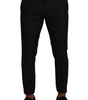 Dolce & Gabbana Gray Check Wool Formal Trouser Dress Pants