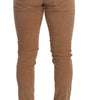 Dolce & Gabbana Brown Corduroy Cotton Skinny Slim Fit Jeans