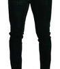 Dolce & Gabbana Green Cotton Stretch Skinny Slim Fit Jeans