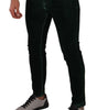 Dolce & Gabbana Green Cotton Stretch Skinny Slim Fit Jeans