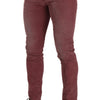 Dolce & Gabbana Pink Corduroy Cotton Skinny Men Denim Jeans