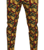 Dolce & Gabbana Multicolor Logo Mania Cotton Tapered Trouser Pants
