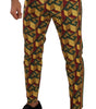 Dolce & Gabbana Multicolor Logo Mania Cotton Tapered Trouser Pants