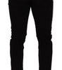 Dolce & Gabbana Black Cotton Stretch Skinny Corduroy Jeans